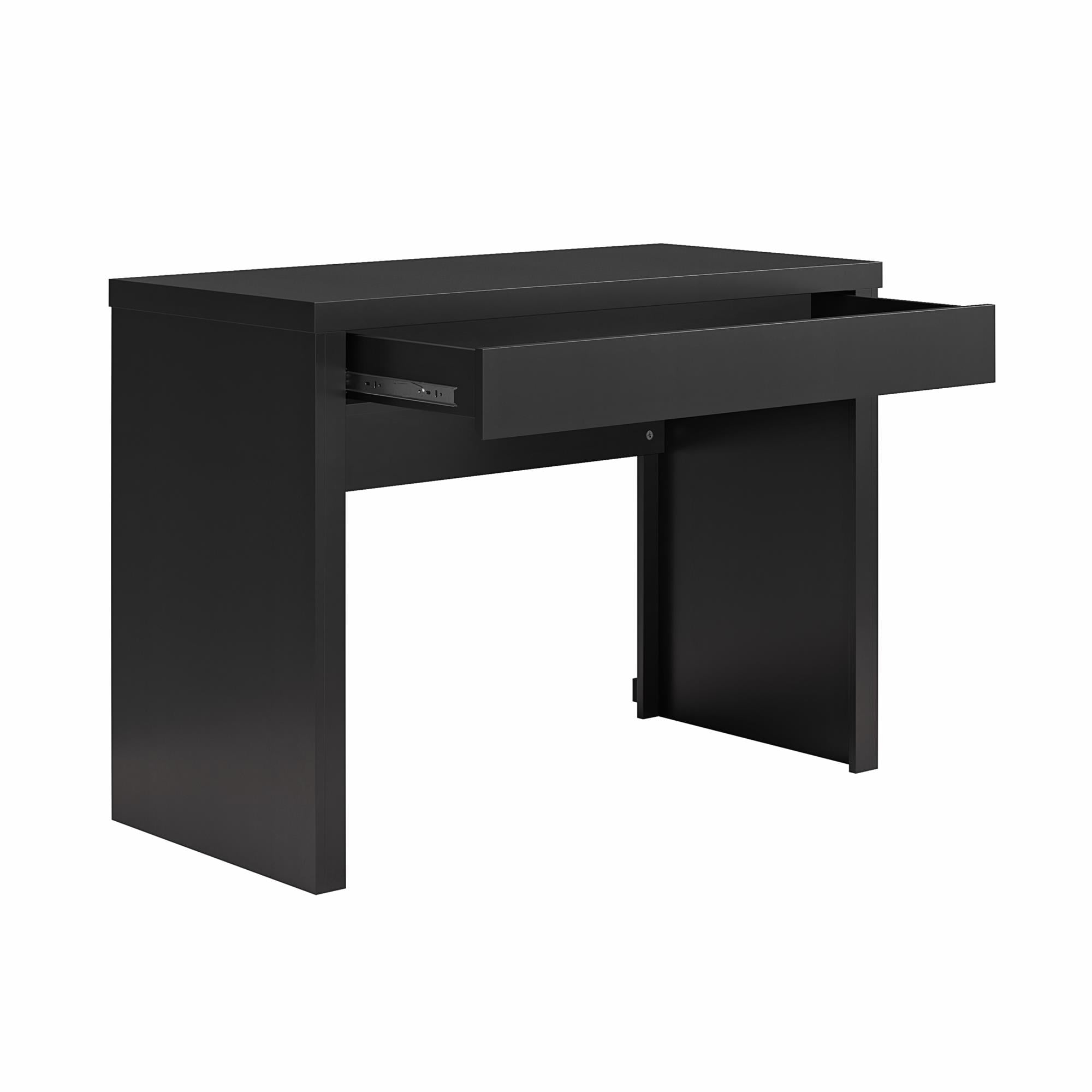 Mainstays Cooper Writing Desk with USB, Flat Black