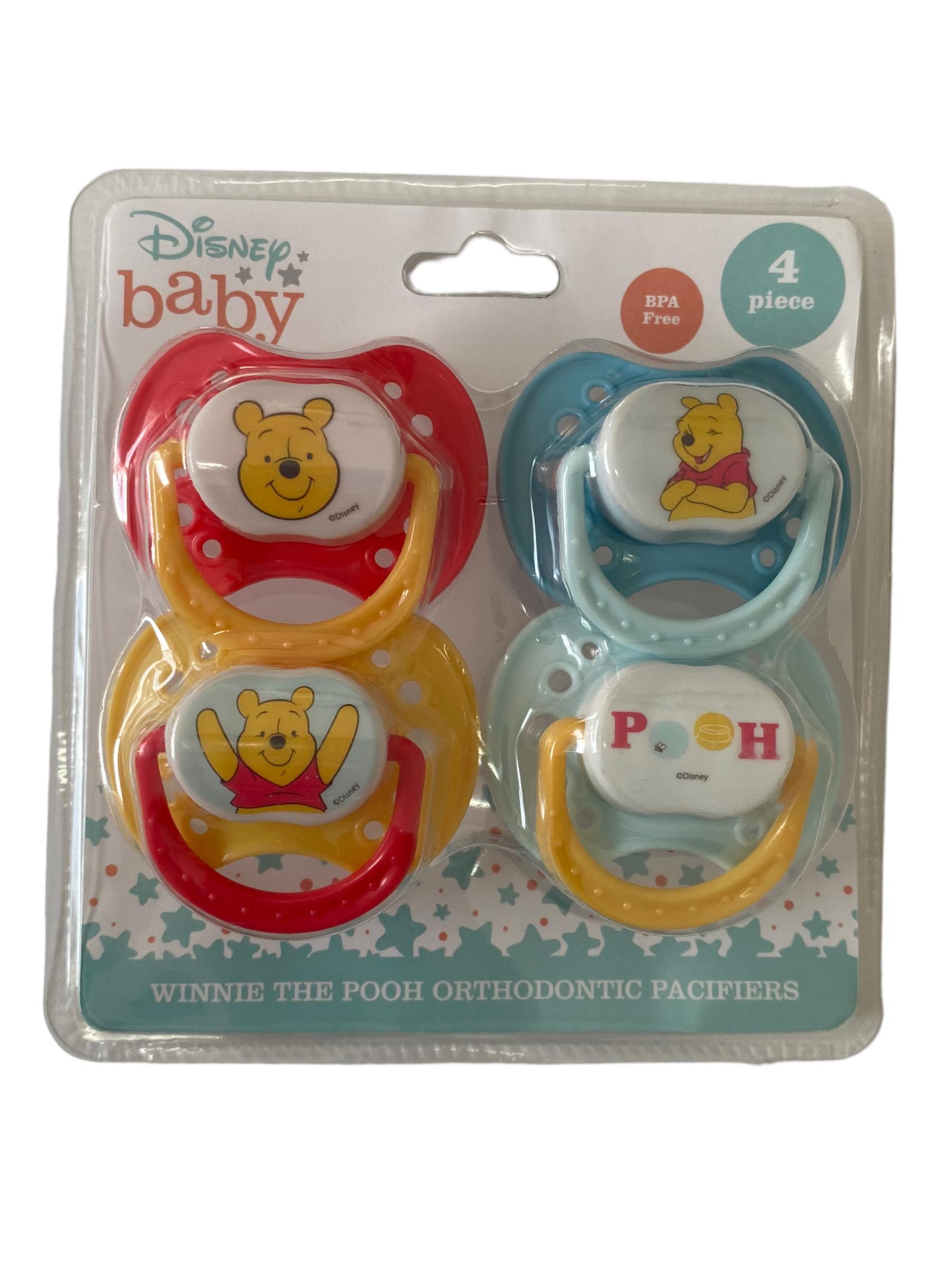 Disney Baby Winnie The Pooh Orthodontic Pacifiers 4 Piece BPA Free