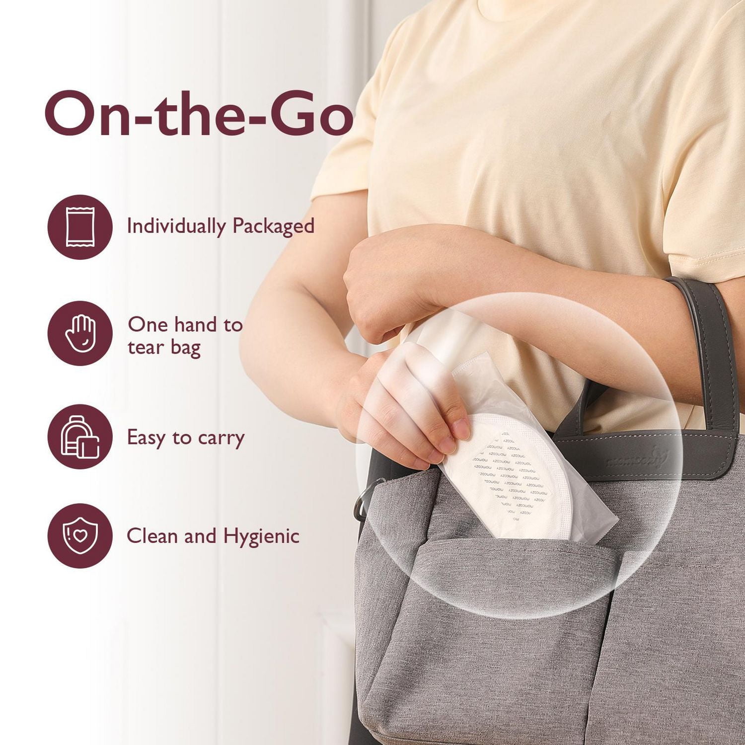 MOMCOZY Coussinets d'Allaitement Jetables Ultra-Doux, 120 Count (120 unités)