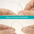 thumbnail image 3 of Basic Elements Collapsible Eye Needles – 2.5 Inch Long – Flexible Twisted Wire – Large Eye, Easy to Thread – 4 Medium Needles, 3 of 5