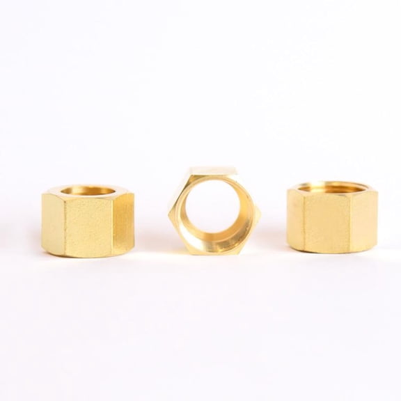 1/2 in. Compression X 1/2 in. D Compression Brass Nut