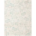 thumbnail image 3 of Unique Loom Whimsy Kids Collection Area Rug - Safari Animals (7' 10" x 10' Rectangle Ivory/Light Blue) Perfect For Kids Bed Room/Nursery Room/Living Room/Class Room/Play Room, 3 of 5