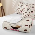 thumbnail image 4 of Manfei Fashion Goblet Pattern Quilt Full,Pink Coquette Bowtie Full Bedspread Sets,3pcs,1 Coverlet and 2 Pillowcases, 4 of 7