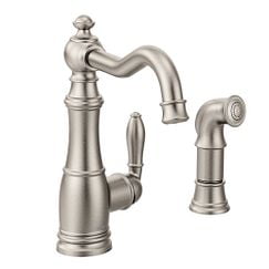 Moen Weymouth Spot Resist Stainless One-Handle Kitchen Faucet