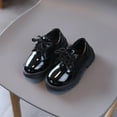 thumbnail image 2 of Akiihool Boys Oxford Shoes Boys School Uniform Dress Shoes Casual Oxford Flats Toddler (Black,8-9 Years), 2 of 9