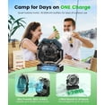 thumbnail image 3 of Ventilador nebulizador para camping Apircs de 3000 mAh con depósito de agua de 270 ml, 3 of 9