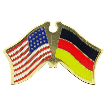American & Germany Flags Pin 1