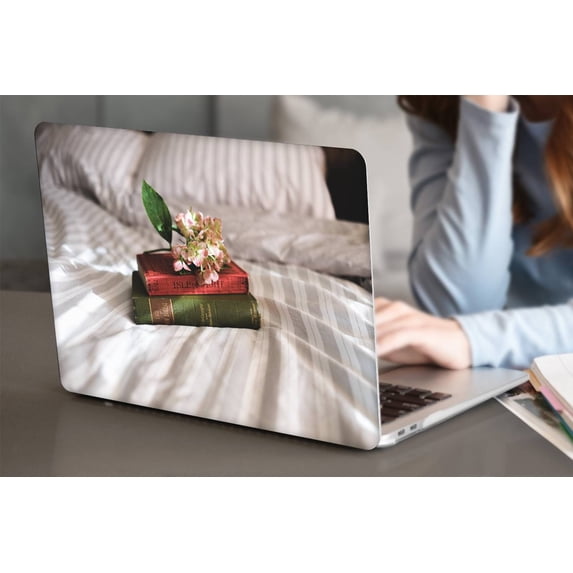 KSK KAISHEK Hard Shell Compatible MacBook Pro 14" 2023/2022/2021 A2779 A2442 + Black Keyboard Cover, Flower 1117