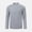 Gray, variant on Men's Long Sleeve Stand Collar Quarter Zip Shirt, Elastic Breathable Workout Top for Gym, Running, Outdoor Activities, and Casual Wear