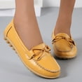 thumbnail image 7 of Caqnni Women's Dressy Casual Slip-on Penny Loafers for Business and Office Wear Leather Driving Loafer Shoes (6,Z01-Yellow), 7 of 7