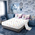 thumbnail image 4 of Erosebridal Watercolor Wolf with Rose Crown Print Bedding Comforter Set, Floral Wildlife Full Bedding Set for Women, Polka Dots Reversible 7-Piece, 4 of 6