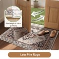 thumbnail image 4 of Newburos Area Rug 8'x10', Non-Slip Machine Washable Rugs for Living Room Bedroom, Low Pile Soft Vintage Print Pattern Indoor Carpet, Khaki, 4 of 11