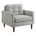 thumbnail image 1 of Grayburn Mid-Century Chair in Smoke Gray Fabric, 1 of 9
