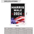 thumbnail image 3 of Kamala Harris Garden Flag President Tim Waltz Vp Flag Kamala Harris Garden Flag President Tim Waltz Vp Garden Flag Funny Garden Flag 12x18 Double Sided Garden Flag, 3 of 8