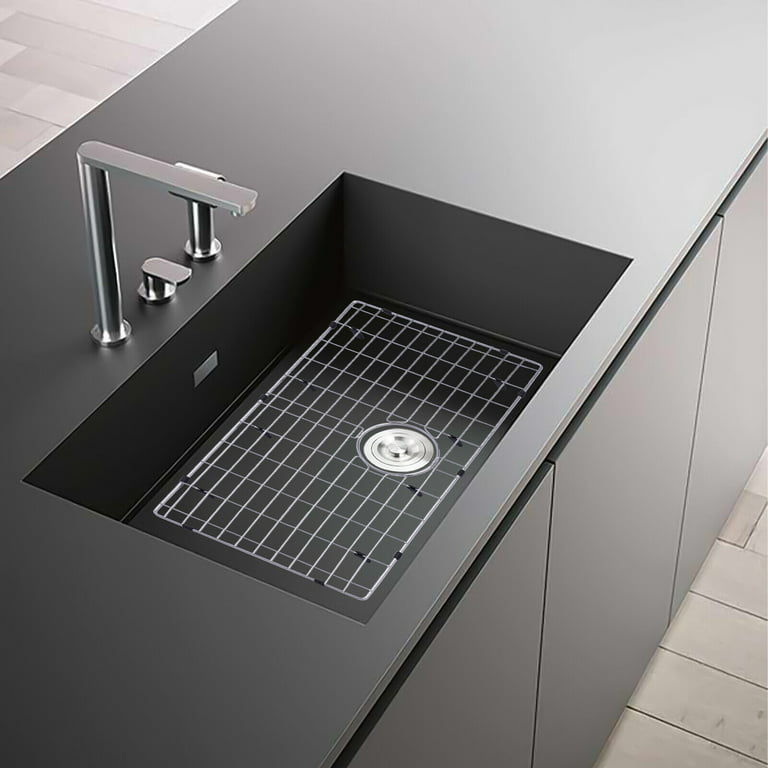Sink Bottom Grid Kitchen Sink Protector Stainless Steel Size: 27-9