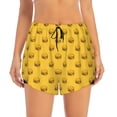 thumbnail image 4 of Lsque Burger 1 Printed Women's Running Shorts with Liner Pockets,Elastic Quick Dry Workout Athletic Gym Yoga Shorts,Womens High Waist Shorts-Large, 4 of 9