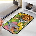 thumbnail image 3 of Floor Door Mats Bath Rugs Animals in Jungle , Entry Rug Non-Slip Washable Indoor Door Mat, Small Oriental Accent Throw Rug for Bedroom Kitchen Entryway Bathroom 36x24in Carpet Runner, 3 of 7
