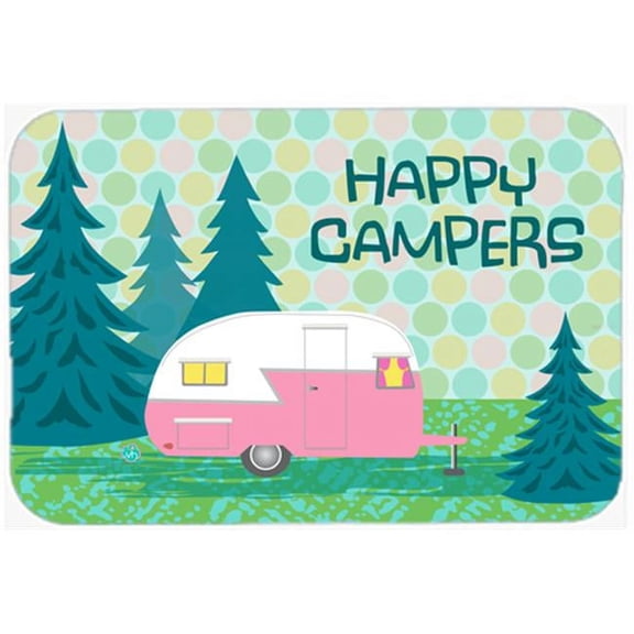 Carolines Treasures  Happy Campers Glamping Trailer Mouse Pad, Hot Pad or Trivet