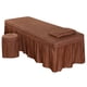thumbnail image 1 of Falda para camilla de masaje de 190 x 80 cm, funda de almohada y taburete. café, 1 of 8