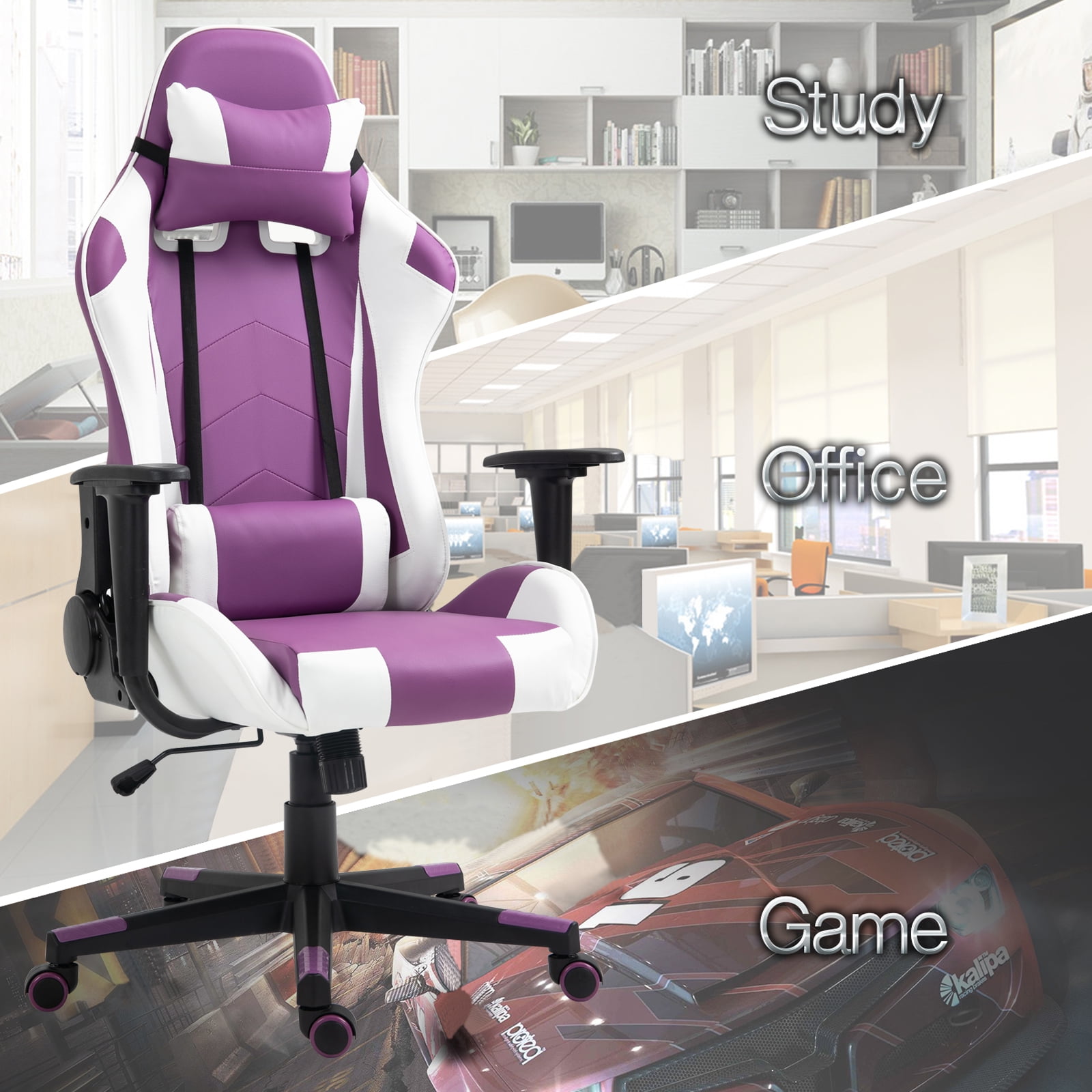 Gaming chair best sale with brakes