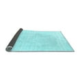 thumbnail image 2 of Ahgly Company Indoor Square Solid Light Blue Modern Area Rugs, 5' Square, 2 of 4