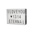 thumbnail image 2 of Fwttom Decorative Lights, Led Diy A4 Board Letters Character Alphabet Number Punctuation Jigsaws Light Panel Home Decoration Wedding Gift, 2 of 9