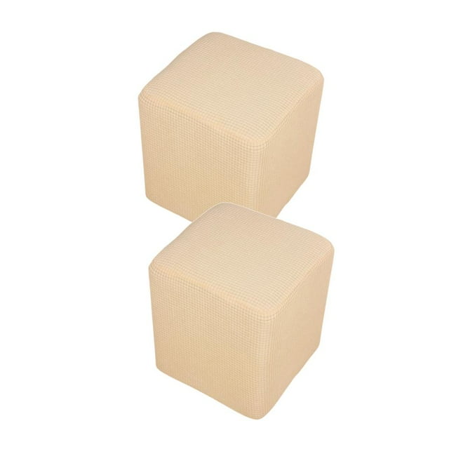 2 fundas elásticas rectangulares para reposapiés otomano, base elástica 25~33cm