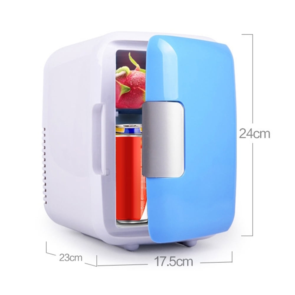 Mini Fridge, 4 Liter/6 Can Fridge, Portable Thermoelectric Cooler and Warmer Refrigerators for