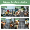 thumbnail image 3 of DEORAB Outdoor Rugs 9'X12' Chenille Patio Rug Three-Layer Material Imitation Silicone Spot Molding Camping Outside Rv Mat,Black, 3 of 7