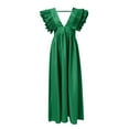thumbnail image 4 of Ketyyh-chn99 Robes de Cocktail pour Femmes Robe d'Été Formelle Maxi Longue Robe Grande Taille Robes Maxi de Soirée Robe Élégante Vert,m, 4 of 5
