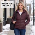 thumbnail image 2 of Gerry Women's Lightweight Quilted Hooded Puffer Jacket Winter Coat, 2 of 2