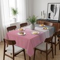 thumbnail image 6 of Pink Gray Ombre Table Cloth Waterproof Tablecloths, Vintage Country Wooden Tablecloth Dining Table Cover for Kitchen Party Tabletop Outdoor, Rectangle Tablecloth 52x70 Inch, 6 of 9