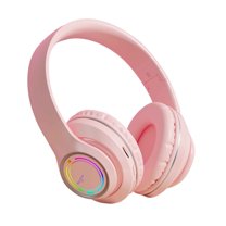 Kids Bluetooth Headphones, Wireless Headphones with HD ANC Microphone, 50 Hours Playtime, Safe Volume,Type C Fast Charging,Foldable Over Ear Headphones for Children/Teens/Smart Device,Pink