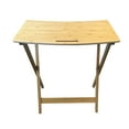 thumbnail image 3 of Fairway Avenue Home 26"W Bamboo Folding Personal Table, Natural, 3 of 7