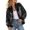 yue866-Black, variant on Womens Sequin Jacket with Pockets Casual Long Sleeve Front Zip Party Bomber Blazer Silver S