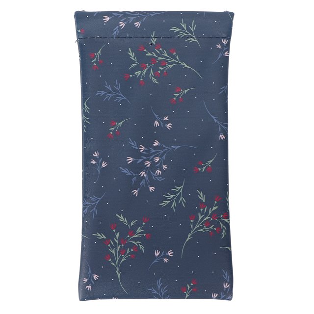 Bolsa para gafas de cuero compuesto, elegante, suave, portátil, para teléfono móvil, bolsa de almacenamiento para gafas de sol