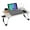 White, variant on Foldable Laptop Table, Portable Bed Desk Tray, Lap Desk with USB Ports, Pad & Cup Holder, Drawer - Laptop Stand for Writing/Drawing/Homework/Breakfast-Pink