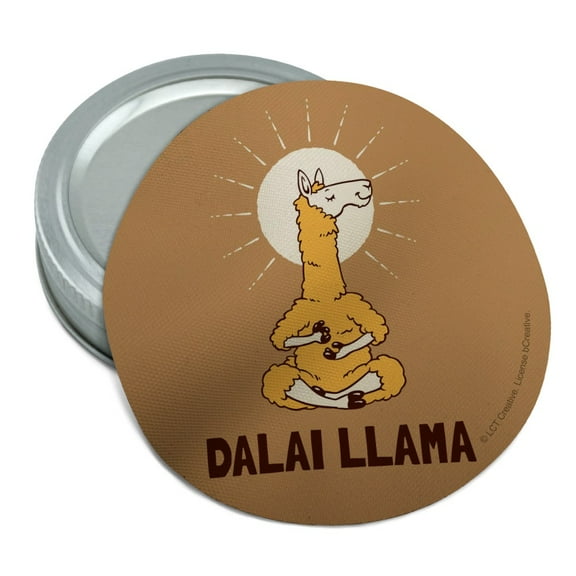 Dalai Llama Funny Humor Round Rubber Non-Slip Jar Gripper Lid Opener