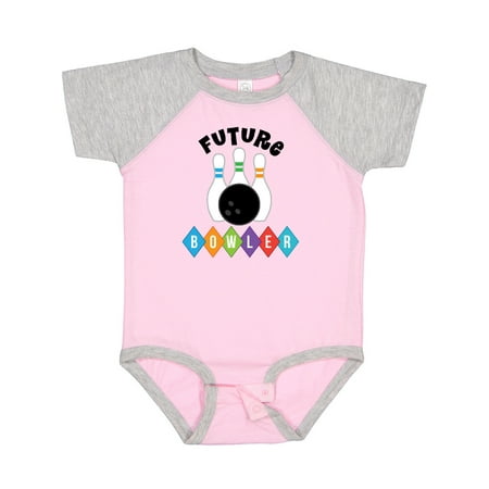 

Inktastic Future Bowler Bowling Pins Gift Baby Boy or Baby Girl Bodysuit