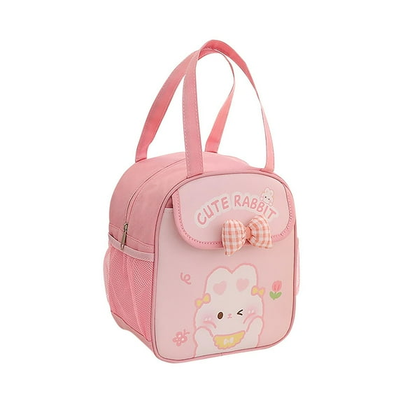 EUDIDV Premium Insulation Bunny Large-capacity Portable Lunch Box Bag Student Thermal Insulation Lunch Bag Storage Bag Thickened Aluminum Foil Film Meal Bag Bag Wholesale Portable Stylish Lunch Tote