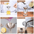 thumbnail image 4 of 2 Sets Of Kitchen Funnels For Filling Bottles, Stainless Steel Funnels, Set Of 3 For Liquids, Dry Ingredients, And Powders, 4 of 6