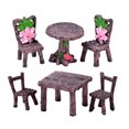 thumbnail image 3 of EeaseCA 2 Ensembles Mini Table Chaise Modèle Mobilier Miniature Décoration, 3 of 8