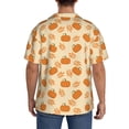 thumbnail image 3 of Naloa Autumn Leaves And Pumpkins Men's Loose Fit Cuban Collar Short-Sleeve Shirt, Hawaiian Shirts, Mens Shirts Casual for Everyday Wear Outings-X-Large, 3 of 5
