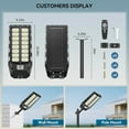 thumbnail image 6 of Adewalk Solar Lights Outdoor, 6500K Solar Flood Lights Outdoor, IP66 Waterproof Solar Street Lights with Motion Sensor and Remote Control for Dusk-to-Dawn Illumination, 6 of 7
