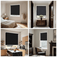 thumbnail image 2 of ICEFEEL Blackout Roller Shades for Home & Office – Cordless Window Coverings with Spring Lift System, UV Protection & Privacy, 100% Light Blocking,45" W x 72" H, Black, 2 of 4