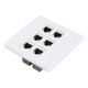 thumbnail image 5 of Placa De Pared Jack, Placa De Pared Ethernet Cat 6 Hembra A Hembra Práctica Para El Hogar, 5 of 7