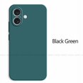 thumbnail image 1 of For iPhone 16 Case For iPhone 16 Plus 16 Pro Max Cover TPU Shockproof Liquid Silicone Phone Case Protective Cover For iPhone 16 BlackGreen For iPhone 16, 1 of 6