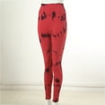 thumbnail image 6 of GEWSEY Tie Dye Lifting Leggings for Women Fitness Yoga Seamless Scrunch High Waisted Leggings (Red, L), 6 of 9
