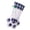 Blue, variant on Christmas Pet Stocking Socks Dog Cat Paw Plaid Xmas Tree Hanging Ornament Gift