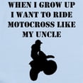 thumbnail image 2 of CafePress - Ride Motocross Like My Uncle Body Suit - Long Sleeve Cotton Baby Bodysuit, 2 of 4